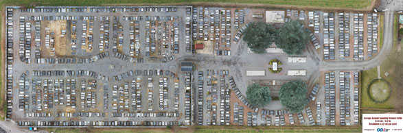 Orthophoto du cimetière de Stembert